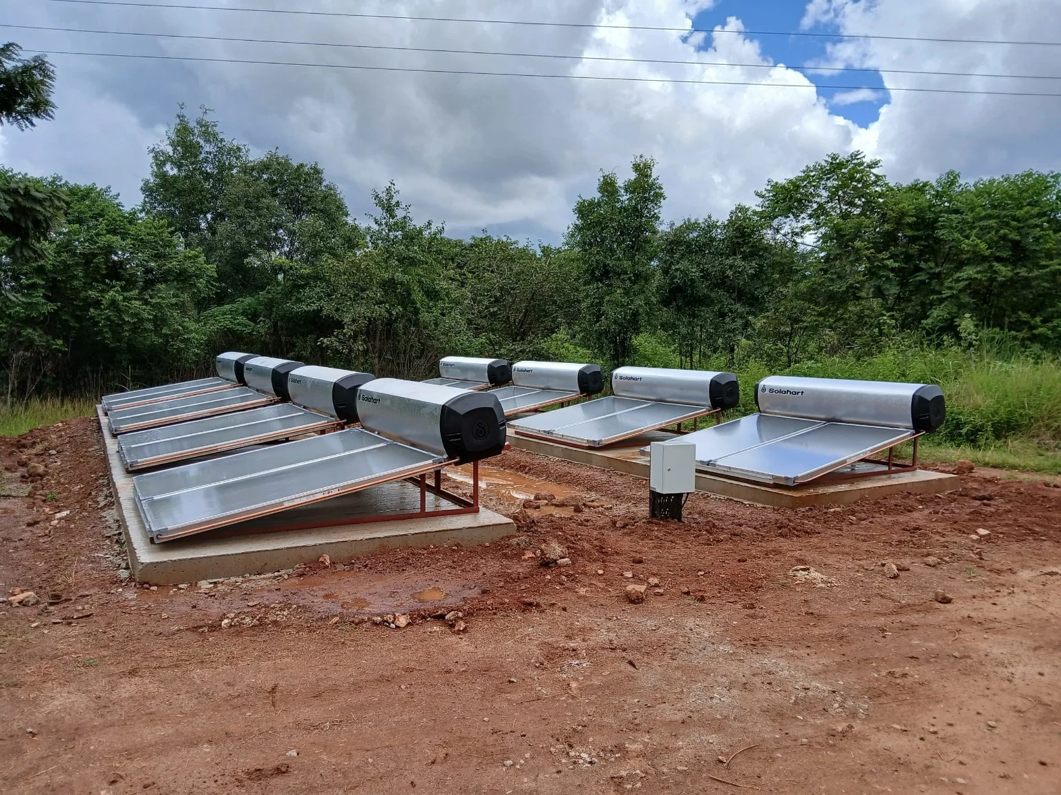First Quantum school solar water heating